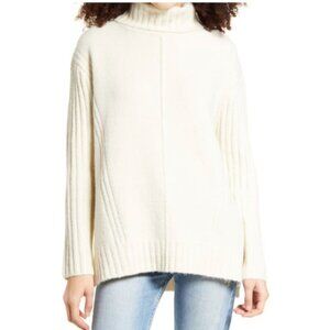 All In Favor Ribbed Turtleneck Sweater